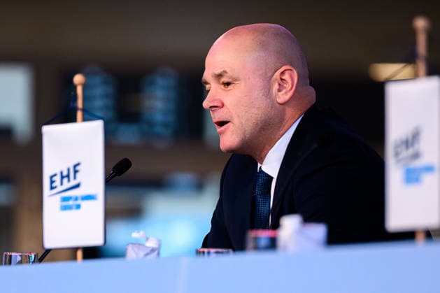 Herning Handball EM 2026 Media Day Germany EHF Secretary General Martin Hausleitner Herning Jyske Bank Boxing Denmark