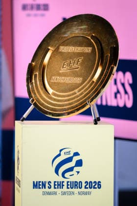 Herning Handball EM 2026 Media Day Germany Cup European Champion, Men™s EHF Euro 2026, Gold Herning Jyske Bank Boxen Denmark