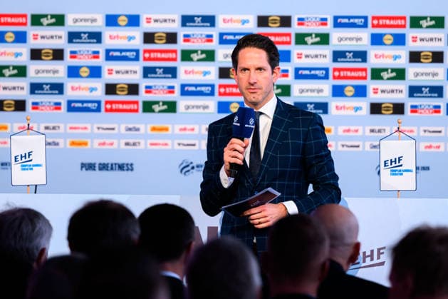 Herning Handball EM 2026 Media Day Germany Thomas Schöneich, EHF Director Media and Communications Herning Jyske Bank Boxen Denmark