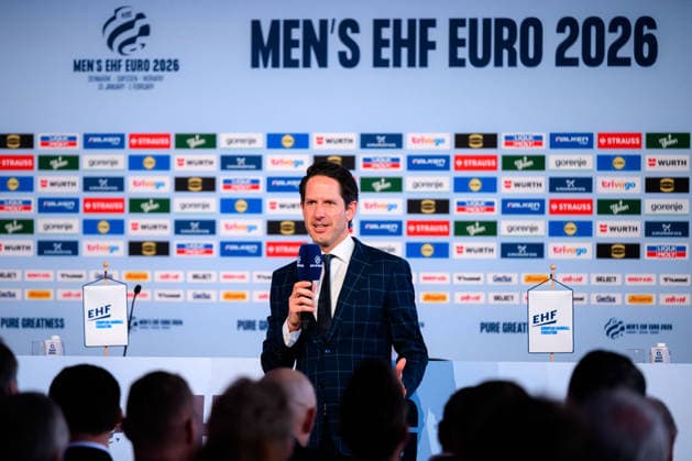 Herning Handball EM 2026 Media Day Germany Thomas Schöneich, EHF Director Media and Communications Herning Jyske Bank Boxen Denmark