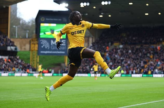 Mateus Mane of Wolverhampton Wanderers celebrates scoring the opening goal which is later disallowed by VAR Wolverhampton Wanderers v AFC Bournemouth, Premier League, Football, Molineux, Wolverhampton, UK - 31 Jan 2026Wolverhampton Molineux United Kingdom EDITORIAL USE ONLY No use with unauthorised audio, video, data, fixture lists, club league logos or live services. Online in-match use limited to 120 images, no video emulation. No use in betting, games or single club league player publications. Copyright: xMichaelxZemanek Shutterstockx 16496747b