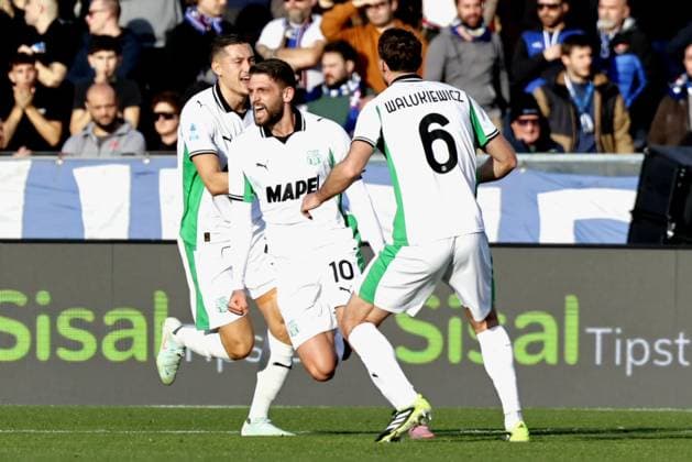 January 31, 2026, Pisa, ITALIA: Sassuolo s Domenico Berardi celebrates after goal 0-2 during the Italian Serie A soccer match Pisa SC vs Sassuolo at Arena Garibaldi stadium in Pisa, Italy, 31 January 2026. ANSA ENRICO MATTIA DEL PUNTA Italy Soccer Serie A - Pisa SC Vs Sassuolo  - ZUMAa110 20260131_zaf_a110_011 Copyright: xEnricoxMattiaxDelxPuntax