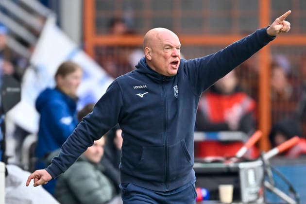 Uwe Rösler Roesler Bochum gesture gestures gestures facial expressions strong facial expression emotion 31 01 2026 Soccer VfL Bochum vs FC Schalke 04, Vonovia Ruhrstadion, Bochum, DFB DFL REGULATIONS PROHIBIT ANY USE OF PHOTOGRAPHS AS IMAGE SEQUENCES AND OR QUASI VIDEO Copyright: xpepphotox xHorstxMauelshagenx pep00321, pep_20260131_hm_266599