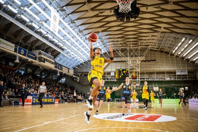 Basketball Berlin 31 01 2026 Season 2025 2026 DBBL 1 Bundesliga Alba Berlin Saarlouis Royals Deeshyra Thomas Alba, No 21