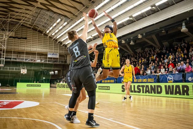 Basketball Berlin 31 01 2026 Season 2025 2026 DBBL 1 Bundesliga Alba Berlin Saarlouis Royals Deeshyra Thomas Alba, No 21