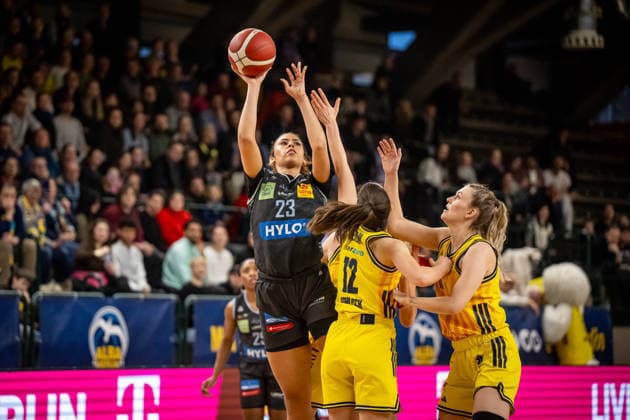 Basketball Berlin 31 01 2026 Season 2025 2026 DBBL 1 Bundesliga Alba Berlin Saarlouis Royals Brynn Shoup Hill Saarlouis, No 23