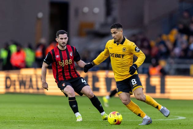 Wolverhampton Wanderers v Bournemouth, Premier League Wolverhampton Wanderers midfielder Joao Gomes (8) in action during the Premier League match between Wolverhampton Wanderers and Bournemouth at Molineux, Wolverhampton, UK on 31 January 2026. Wolverhampton Molineux West Midlands UK Editorial use only DataCo restrictions apply See www.football-dataco.com , Copyright: xManjitxNarotrax PSI-23661-0021