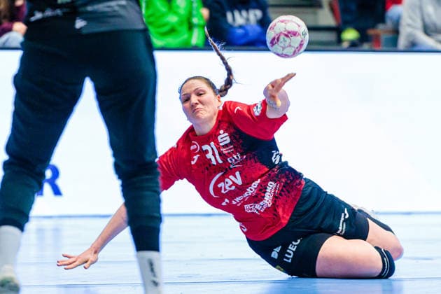 Victoria Hasselbusch BSV Sachsen Zwickau, 31 in goal throw GER, HSG Blomberg Lippe vs BSV Sachsen Zwickau, Handball, 1 Bundesliga Women, Matchday 15, 31 01 2026 GER, HSG Blomberg Lippe vs BSV Sachsen Zwickau, Handball, 1 Bundesliga Women, Matchday 15, 31 01 2026 Blomberg Copyright: xEibner-Pressefoto JanxRollingerx EP_JSK