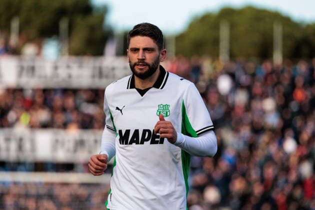 January 31, 2026, Pisa, ITALIA: Sassuolo s Domenico Berardi during the Italian Serie A soccer match Pisa SC vs Sassuolo at Arena Garibaldi stadium in Pisa, Italy, 31 January 2026. ANSA ENRICO MATTIA DEL PUNTA Italy Soccer Serie A - Pisa SC Vs Sassuolo  - ZUMAa110 20260131_zaf_a110_023 Copyright: xEnricoxMattiaxDelxPuntax