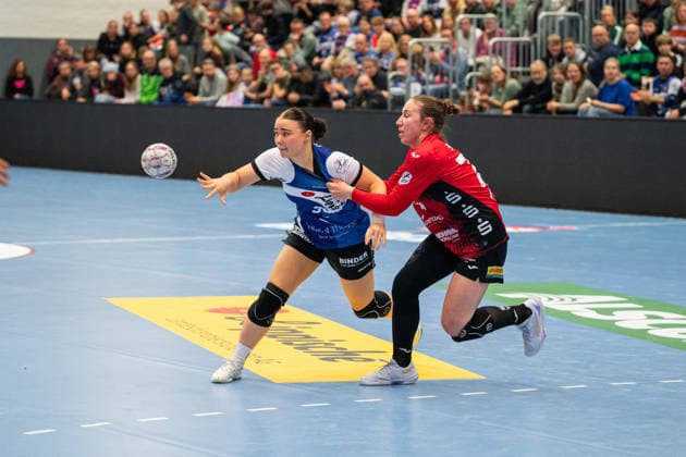 HSG Blomberg Lippe GER vs BSV Sachsen Zwickau GER , Handball, 1 Handball Bundesliga Women, 15 Matchday, 31 1 2026, Season 2025 2026, Blomberg Elin Magnusdottir HSG Blomberg Lippe, 33 in duel Blomberg Sporthalle an der Ulmenallee Germany