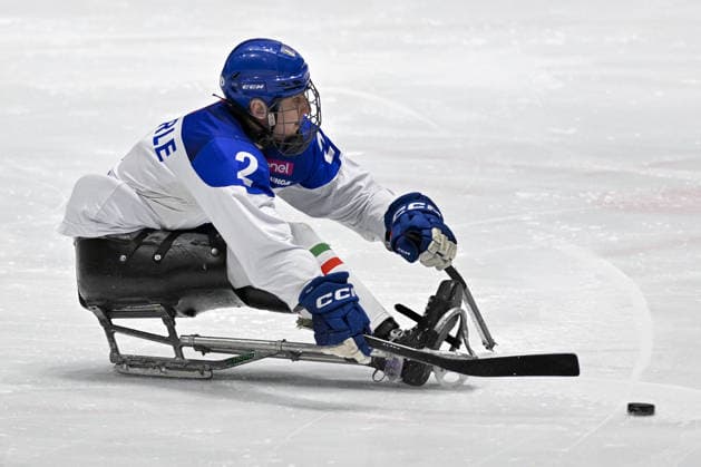 Turin, Italy January 31, 2026. 12th International Para Ice hockey, Eishockey Tournament Final in Turin Palaghiaccio Tazzoli Final Italy Vs Czech Republic 1 - 2 2 Alex Enderle ITA in action during International Para Ice Hockey Tournament 2026 match between Italy and Slovakia at Palaghiaccio Tazzoli, January 27, 2026 in Turin, Italy  Copyright: xTonelloxAbozzi IPAxSportx xipa-agency.netx xx IPA_70799723 IPA_Agency_IPA70799723
