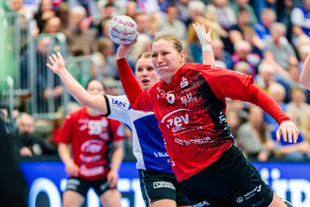 Laura Szabo BSV Sachsen Zwickau, 06 in goal throw GER, HSG Blomberg Lippe vs BSV Sachsen Zwickau, Handball, 1 Bundesliga Women, Matchday 15, 31 01 2026 GER, HSG Blomberg Lippe vs BSV Sachsen Zwickau, Handball, 1 Bundesliga Women, Matchday 15, 31 01 2026 Blomberg Copyright: xEibner-Pressefoto JanxRollingerx EP_JSK