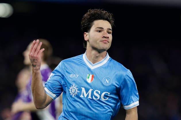 Italy: Serie a football match SSC Napoli vs Fiorentina Napoli s Italian forward Antonio Vergara celebrates after scoring a goal of 1-0 during the Serie A football match between SSC Napoli and Fiorentina at the Diego Armando Maradona Stadium in Naples on January 31, 2026. _BPH1594 Copyright: xAntonioxBalascox
