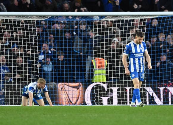 Brighton s Jan Paul van Hecke and James Milner of Brighton gutted after Everton equalised during the Premier League match between Brighton and Hove Albion and Everton at the American Express Stadium, Brighton UK - Saturday 31st January 2026 Brighton v Everton Premier League Football, Amex Stadium, Sussex, UK - 31 Jan 2026Brighton Amex Stadium Sussex United Kingdom Editorial use only. No merchandising. For Football images FA and Premier League restrictions apply inc. no internet mobile usage without FAPL license - for details contact Football Dataco  Copyright: xLizxFinlayson TPI Shutterstockx 16497437am