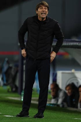 Antonio Conte head coach of SSC Napoli reacts during the Serie A 2025 2026 football match between SSC Napoli and ACF Fiorentina at Diego Armando Maradona stadium in Naples (Italy), January 31st, 2026. CesarexPurini