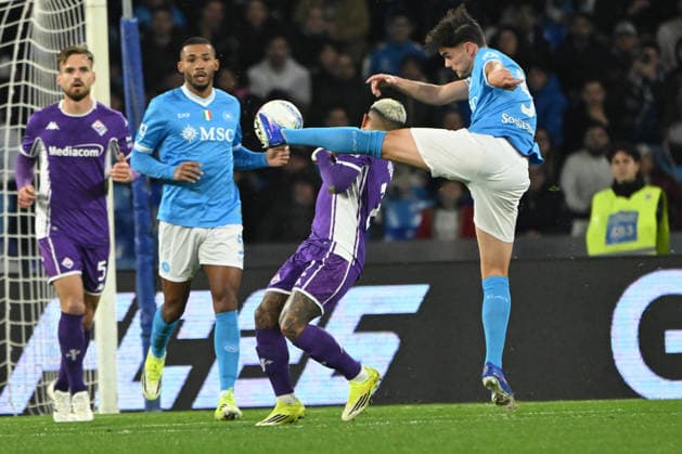 Miguel Gutierrez of SSC Napoli in action during Serie A Enelive match between SSC Napoli vs ACF Fiorentina:Danilo Gemito Live Photo  Copyright: xDaniloxGemito IPAxSportx xipa-agency.netx xx IPA_70800469 IPA_Agency_IPA70800469