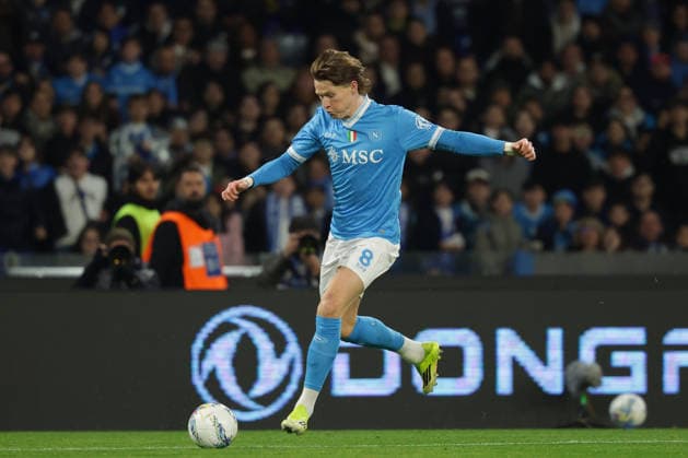 Napoli s Scott McTominay during the Serie A soccer match between Napoli and Fiorentina at the Diego Armando Maradona Stadium in Naples, southern italy - Saturday , January 31 , 2026. - Soccer .  Copyright: xAlessandroxGarofalo LaPressex
