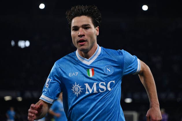 Dc Napoli 31 01 2026 - campionato di calcio serie A Napoli-Fiorentina foto Domenico Cippitelli Image nella foto: esultanza gol Antonio Vergara 