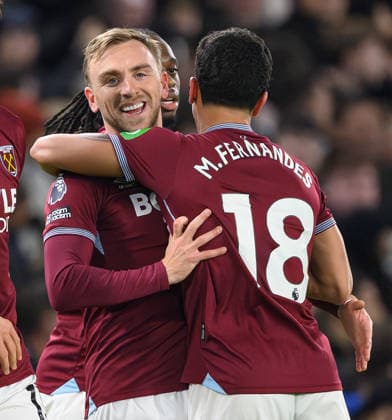 Chelsea v West Ham United - Premier League - Stamford Bridge - London. Chelsea v West Ham United - Premier League - Stamford Bridge - London. Jarrod Bowern celebrates his early goal for West Ham.. Picture : Mark Pain LONDON England  Copyright: xMarkxPainx