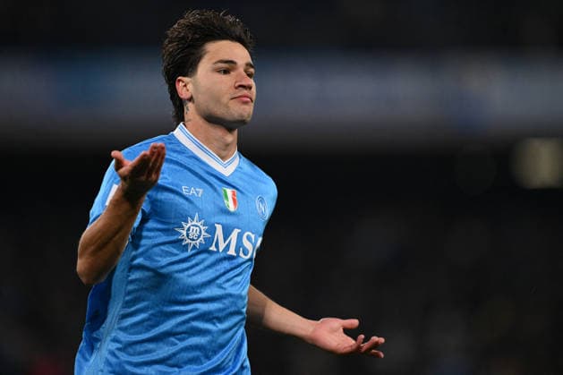 CALCIO - Serie A - SSC Napoli vs ACF Fiorentina Antonio Vergara of S.S.C. Napoli celebrates after scoring the goal of 1-0 during the 23th day of the Serie A Championship between S.S.C. Napoli and A.C.F. Fiorentina at the Diego Armando Maradona Stadium on January 31, 2026 in Naples, Italy. Naples Italy  Copyright: xIPAxSport ABACAx