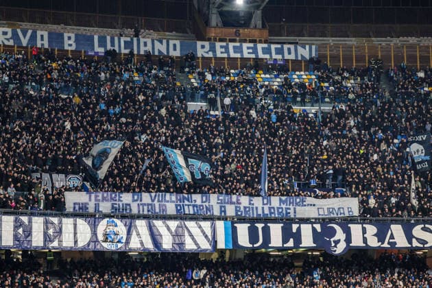 January 31, 2026, Napoli, Campania, ITALIA: Supporters of SSC Napoli During the football match on January 31, 2026, valid for the Italian Serie A - 2025 26 championship in Naples at the Diego Armando Maradona Stadium between SSC Napoli and AC Fiorentina..Pictured: Napoli ITALIA - ZUMAs236 20260131_aap_s236_002 Copyright: xFabioxSassox