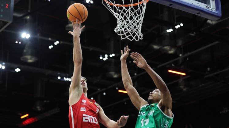 31 01 2026 Basketball Season 2025 2026 2 Bundesliga Pro A 20 Matchday Nuremberg Falcons Basketball Club NBC EPG Baskets Koblenz Sportfoto Zink DaMa xdaxmax Christian Feneberg 7, Nuremberg Falcons BC NBC Devonte Jasai McCall 11, EPG Guardians Koblenz