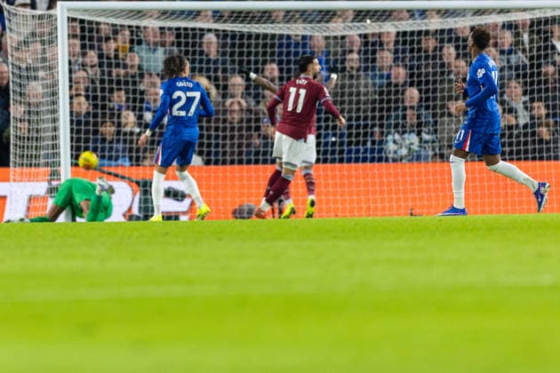 Chelsea v West Ham United, Premier League GOAL 0-1. West Ham United forward Jarrod Bowen (20) goal hits the back of the net during the Premier League match between Chelsea and West Ham United at Stamford Bridge, London, UK on 31 January 2026. London Stamford Bridge Greater London UK Editorial use only DataCo restrictions apply See www.football-dataco.com , Copyright: xToyinxOshodix PSI-23659-0007