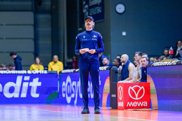 Bjoern, Harmsen Coach, Science City Jena GER, Science City Jena vs MHP Riesen Ludwigsburg, easyCredit Basketball Bundesliga, Matchday 18, Season 2025 2026, 31 01 2026 GER, Science City Jena vs MHP Riesen Ludwigsburg, easyCredit Basketball Bundesliga, Matchday 18, Season 2025 2026, 31 01 2026 Jena Copyright: xEibner-Pressefoto MartinxHerbstx EP_MHT