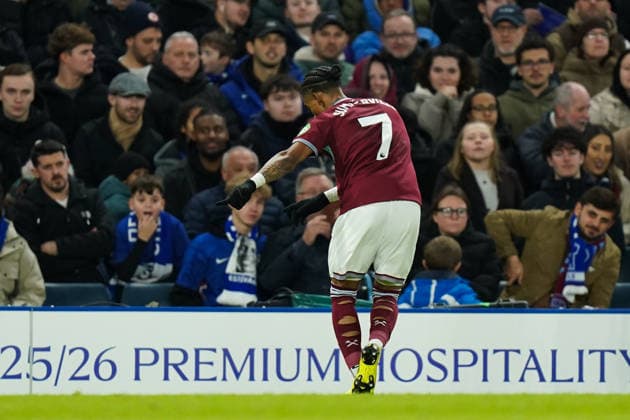 Chelsea v West Ham United, Premier League Crysencio Summerville of West Ham United celebrating his goal to make it 0-2 during the Chelsea v West Ham United Premier League match at Stamford Bridge, London, England on 31 January 2026 Credit: Dylan Hepworth Every Second Media Editorial use only. All images are copyright Every Second Media Limited. No images may be reproduced without prior permission. All rights reserved. Premier League and Football League images are subject to licensing agreements with Football DataCo Limited. see https: www.football-dataco.com Copyright: xIMAGO EveryxSecondxMediax ESM-1782-0046 DylanxHepworthx xEveryxSecondxMediax