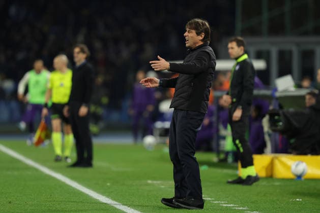 Napoli™s head coach Antonio Conte during the Serie A soccer match between Napoli and Fiorentina at the Diego Armando Maradona Stadium in Naples, southern italy - Saturday , January 31 , 2026. - Soccer .  Copyright: xAlessandroxGarofalo LaPressex