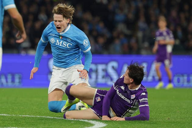 Napoli s Scott McTominay during the Serie A soccer match between Napoli and Fiorentina at the Diego Armando Maradona Stadium in Naples, southern italy - Saturday , January 31 , 2026. - Soccer .  Copyright: xAlessandroxGarofalo LaPressex