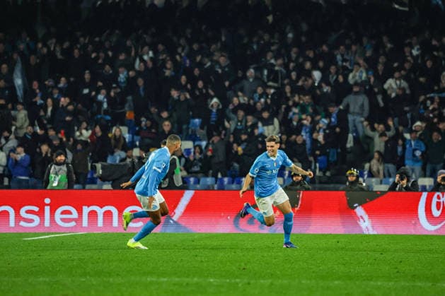 Serie A football match - Napoli vs. Fiorentina 2025 26 Goal the Miguel Gutierrez of SSC Napoli During the football match on January 31, 2026, valid for the Italian Serie A - 2025 26 championship in Naples at the Diego Armando Maradona Stadium between SSC Napoli and AC Fiorentina. Pictured: NAPOLI stadio Diego Armando Maradona CAMPANIA ITALIA Copyright: xFABIOxSASSOxFabioxSassox Napoli Fiorentina2026_01_31Fabio Sasso6562