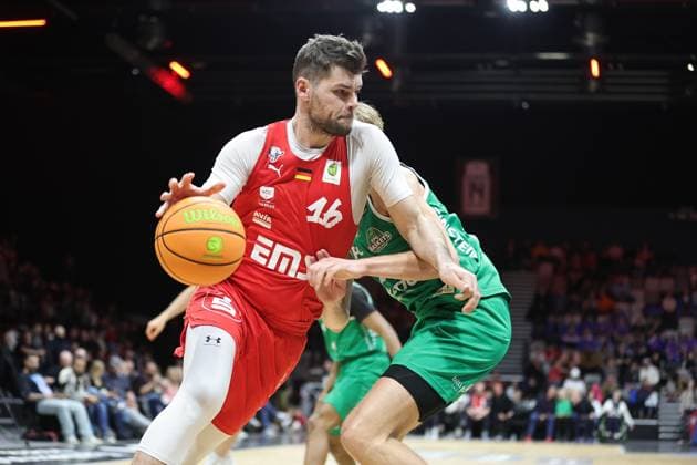31 01 2026 Basketball Season 2025 2026 2 Bundesliga Pro A 20 Matchday Nuremberg Falcons Basketball Club NBC EPG Baskets Koblenz Sportfoto Zink DaMa xdaxmax Julius Wolf 16, Nuremberg Falcons BC NBC Jannis Sonnefeld 14, EPG Guardians Koblenz