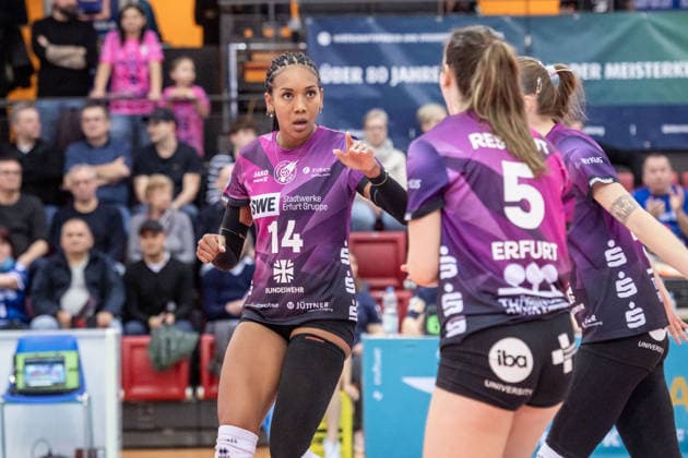 Alianza Darley Schwarze Weiss Erfurt, 14 GER, Allianz MTV Stuttgart Schwarz Weiss Erfurt, Volleyball Bundesliga, VBL, 2025 2026 season, 31 01 2026 GER, Allianz MTV Stuttgart Schwarz Weiss Erfurt, Volleyball Bundesliga, VBL, 2025 2026 season, 31 01 2026 Stuttgart Copyright: xSandyxDinkelackerx EP_SDR