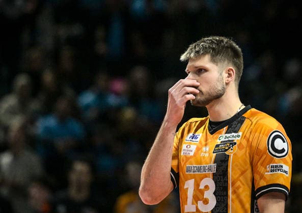 31 01 2026, xlakx, Volleyball 1 Bundesliga Herren, BR Volleys FT 1844 Freiburg v l Ruben Schott BR Volleys Portrait, Portraet, Einzelbild Berlin Daniel Lakomski
