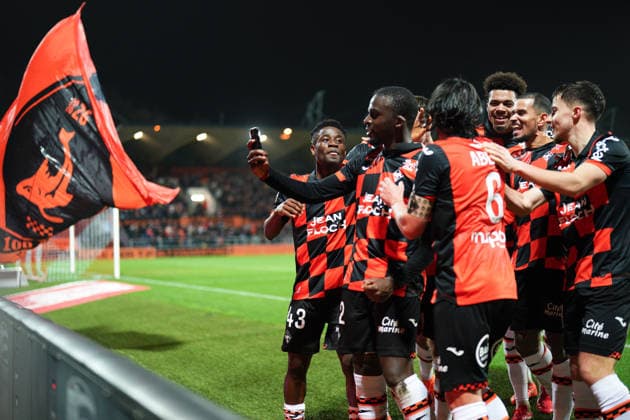 FC Lorient v FC Nantes - Ligue 1 McDonald s 2025 2026 Equipe de football de Lorient FCL during the Ligue 1 McDonald s match between Lorient and Nantes at Stade du Moustoir on January 31, 2026 in Lorient, France. Lorient France  Copyright: xFEPx 776348266