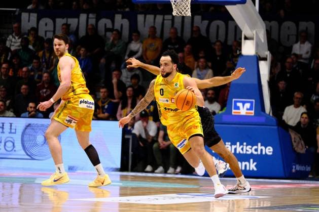 ProA Phoenix Hagen vs Tigers Tübingen, Hagen, 31 01 2026, Ischelandhalle Hagen Marcus Henri Graves 0, Phoenix Hagen, PG during the build-up to the game Barmer2BasketballBundesliga ProA Phoenix Hagen vs Tigers Tübingen, Hagen, 31 01 2026, Ischelandhalle Hagen Copyright: xBEAUTIFULxSPORTS Piepenstockx