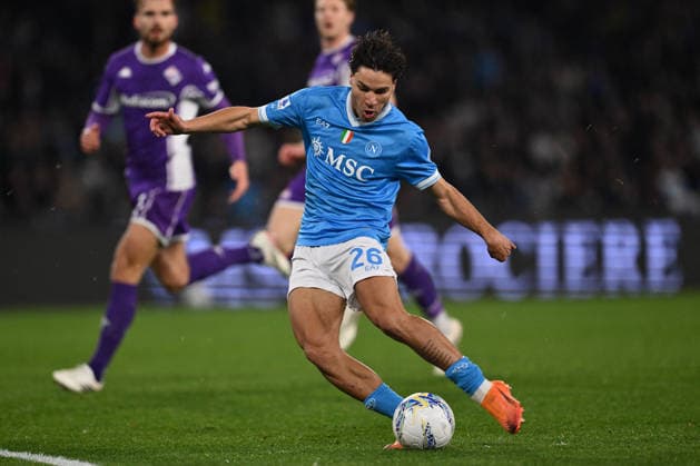 CALCIO - Serie A - SSC Napoli vs ACF Fiorentina Antonio Vergara of S.S.C. Napoli scores the goal for 1-0 during the 23th day of the Serie A Championship between S.S.C. Napoli and A.C.F. Fiorentina at the Diego Armando Maradona Stadium on January 31, 2026 in Naples, Italy. Naples Italy  Copyright: xIPAxSport ABACAx
