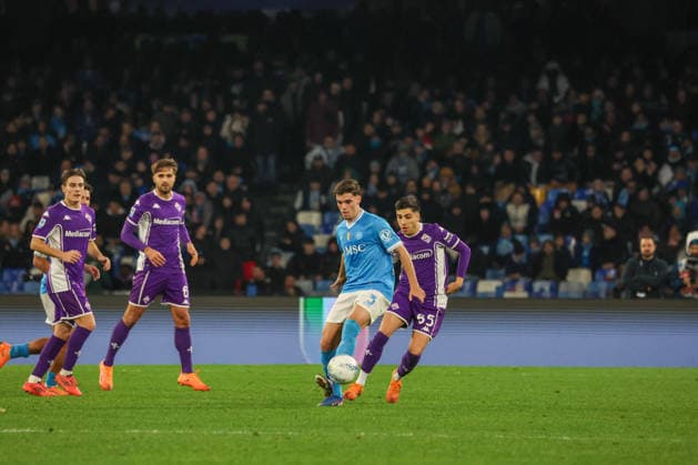 Serie A football match - Napoli vs. Fiorentina 2025 26 Miguel Gutierrez of SSC Napoli During the football match on January 31, 2026, valid for the Italian Serie A - 2025 26 championship in Naples at the Diego Armando Maradona Stadium between SSC Napoli and AC Fiorentina. Pictured: NAPOLI stadio Diego Armando Maradona CAMPANIA ITALIA Copyright: xFABIOxSASSOxFabioxSassox Napoli Fiorentina2026_01_31Fabio Sasso6714