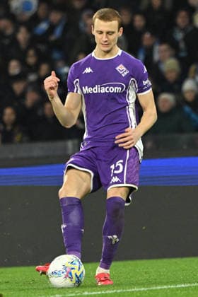 CALCIO - Serie A - SSC Napoli vs ACF Fiorentina Pietro Comuzzo of ACF Fiorentina during Serie A Enelive match between SSC Napoli vs ACF Fiorentina:Danilo Gemito Live Photo Naples Italy  Copyright: xIPAxSport ABACAx