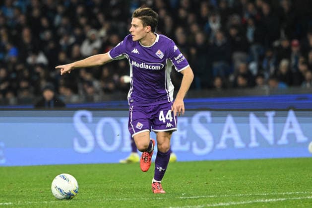 CALCIO - Serie A - SSC Napoli vs ACF Fiorentina Nicolo Fagioli of ACF Fiorentina in action during Serie A Enelive match between SSC Napoli vs ACF Fiorentina:Danilo Gemito Live Photo Naples Italy  Copyright: xIPAxSport ABACAx
