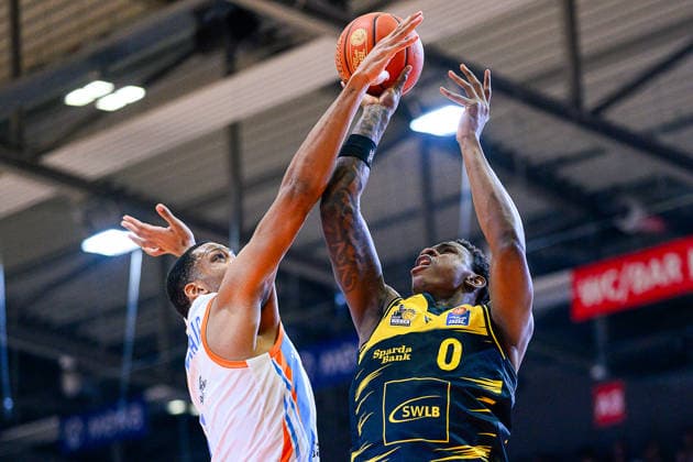 Will, McNair Center, Science City Jena, 3 , Babacar, Sane Forward, MHP Riesen Ludwigsburg, 0 GER, Science City Jena vs MHP Riesen Ludwigsburg, easyCredit Basketball Bundesliga, Basketball, Matchday 18, Season 2025 2026, 31 01 2026 GER, Science City Jena vs MHP Riesen Ludwigsburg, easyCredit Basketball Bundesliga, Matchday 18, Season 2025 2026, 31 01 2026 Jena Copyright: xEibner-Pressefoto MartinxHerbstx EP_MHT