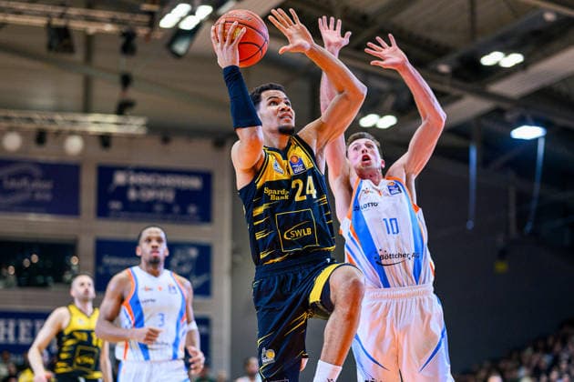 Brandon, Tischler Forward, MHP Riesen Ludwigsburg, 24 , Joe, Wieskamp Forward, Science City Jena, 10 GER, Science City Jena vs MHP Riesen Ludwigsburg, easyCredit Basketball Bundesliga, Basketball, Matchday 18, Season 2025 2026, 31 01 2026 GER, Science City Jena vs MHP Riesen Ludwigsburg, easyCredit Basketball Bundesliga, Matchday 18, Season 2025 2026, 31 01 2026 Jena Copyright: xEibner-Pressefoto MartinxHerbstx EP_MHT