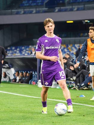 January 31, 2026, Napoli, Campania, ITALIA: Albert Gudmundsson of AC Fiorentina During the football match on January 31, 2026, valid for the Italian Serie A - 2025 26 championship in Naples at the Diego Armando Maradona Stadium between SSC Napoli and AC Fiorentina..Pictured: Napoli ITALIA - ZUMAs236 20260131_aap_s236_102 Copyright: xFabioxSassox