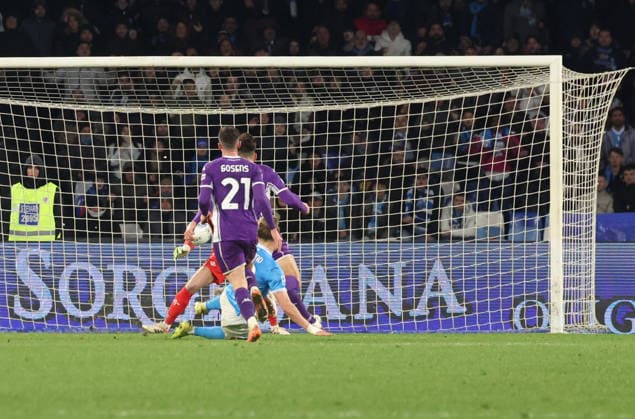 January 31, 2026, Napoli, Campania, ITALIA: Rasmus Hoyland of SSC Napoli During the football match on January 31, 2026, valid for the Italian Serie A - 2025 26 championship in Naples at the Diego Armando Maradona Stadium between SSC Napoli and AC Fiorentina..Pictured: Napoli ITALIA - ZUMAs236 20260131_aap_s236_103 Copyright: xFabioxSassox