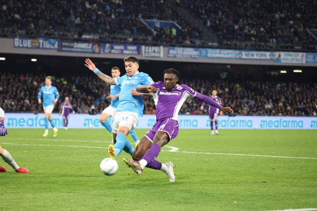 January 31, 2026, Napoli, Campania, ITALIA: Moise Kean of AC Fiorentina During the football match on January 31, 2026, valid for the Italian Serie A - 2025 26 championship in Naples at the Diego Armando Maradona Stadium between SSC Napoli and AC Fiorentina..Pictured: Napoli ITALIA - ZUMAs236 20260131_aap_s236_113 Copyright: xFabioxSassox