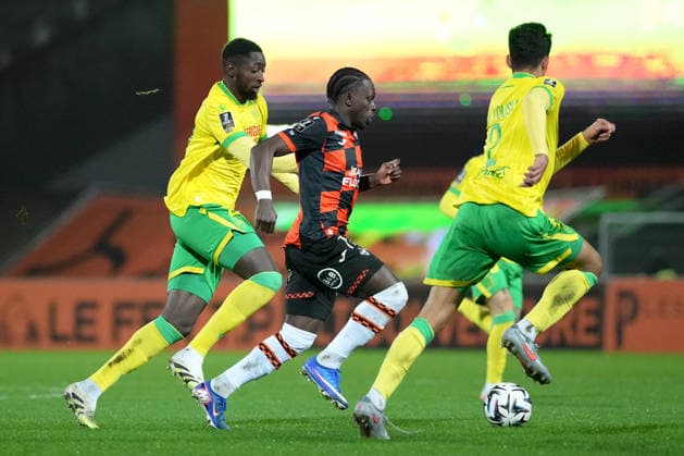 FC Lorient v FC Nantes - Ligue 1 McDonald s 2025 2026 17 Jean Victor MAKENGO (fcl) - 28 Ibrahima SISSOKO (fcn) during the Ligue 1 McDonald s match between Lorient and Nantes at Stade du Moustoir on January 31, 2026 in Lorient, France. Lorient France  Copyright: xFEPx 776348266