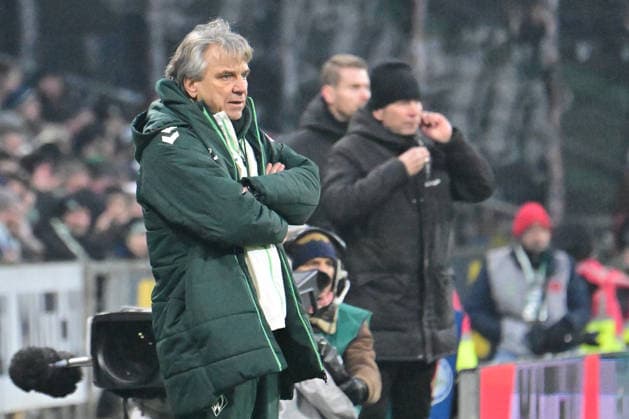 GER, 1 FBL, SV Werder Bremen vs Borussia Moenchengladbach 31 01 2026, Weserstadion, Bremen, GER, 1 FBL, SV Werder Bremen vs Borussia Moenchengladbach in the picture Horst Steffen SV Werder Bremen coach gestures, facial expressions, emotions in the coching zone on the sidelines, nordphotoxGmbHxx xKokenge nph00001