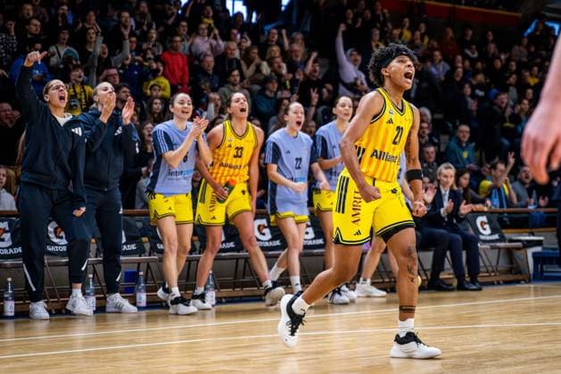 Basketball Berlin 31 01 2026 Season 2025 2026 DBBL 1 Bundesliga Alba Berlin Saarlouis Royals Deeshyra Thomas Alba, No 21 Jubel