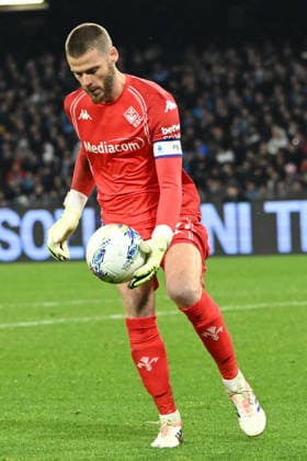 CALCIO - Serie A - SSC Napoli vs ACF Fiorentina David De Gea of ACF Fiorentina in action during Serie A Enelive match between SSC Napoli vs ACF Fiorentina:Danilo Gemito Live Photo Naples Italy  Copyright: xIPAxSport ABACAx